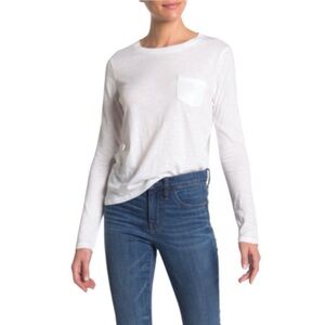 Madewell Chest Pocket Long-Sleeved Tee Sz XS